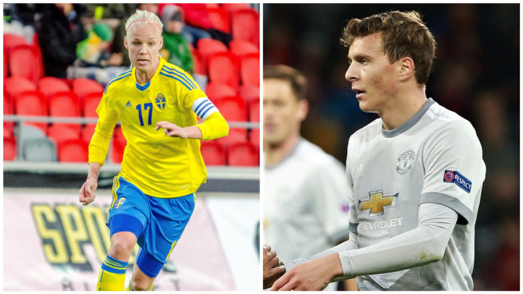 Caroline Seger och Victor Lindelöf