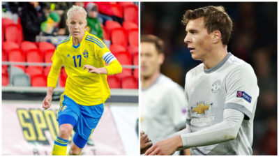 Caroline Seger och Victor Lindelöf