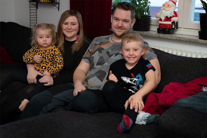 Sarah, Livia, Jonatan och Olyver