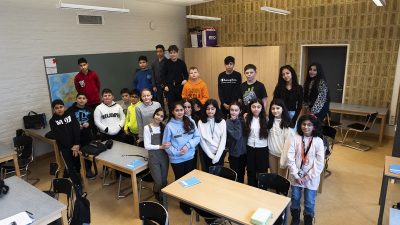 Klass 5c på Söderkullaskolan i Malmö.